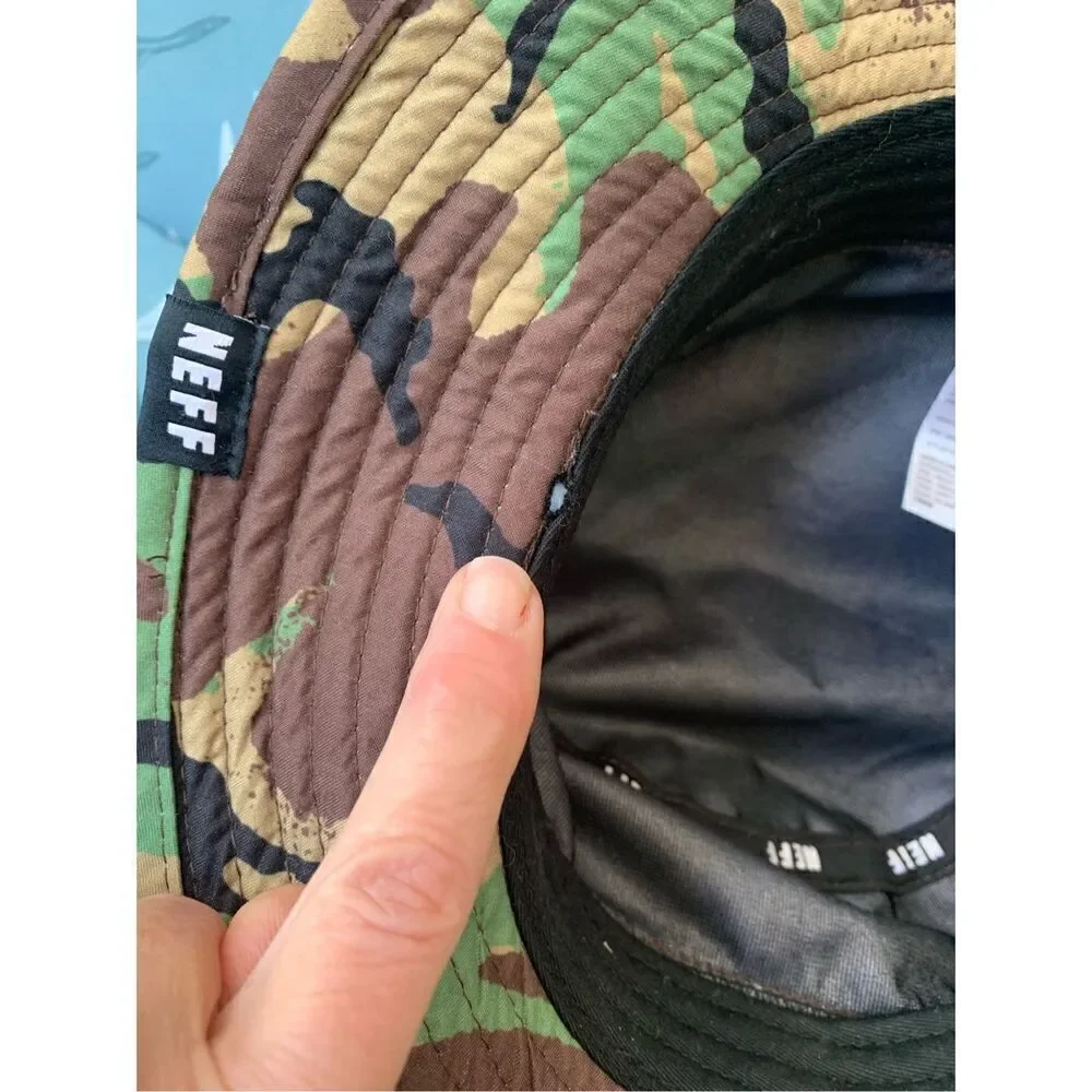 Neff Bucket Hat Boonie Cap Jungle Hunt Camo Outdoor Hiking Beach Sun